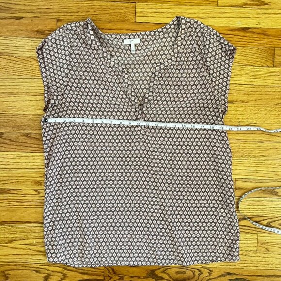 JOIE Silk Printed Blouse Top Size M | Career Chic Work Office Lunch Capsule - Picture 10 of 11